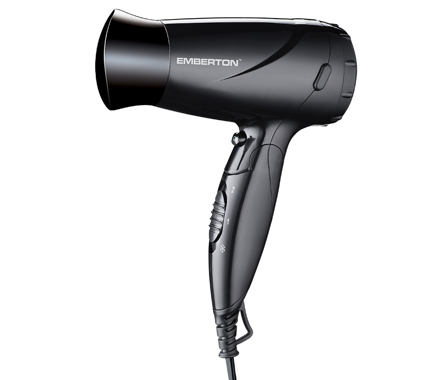 EMBERTON HARROW 1600W FOLDING HAIR DRYER - BLACK