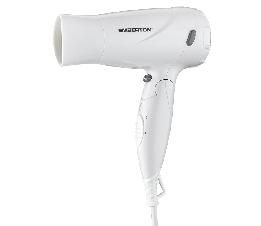 EMBERTON HARROW 1600W FOLDING HAIR DRYER - WHITE