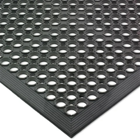 SAN JAMAR KITCHEN MAT 3"X5"X1/2", BLACK