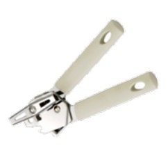 CAN OPENER W/ RUBBER HANDLE 185X80X50MM