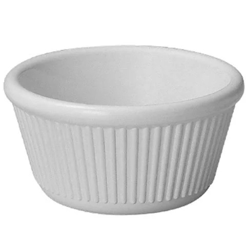 FLUTTED RAMEKIN 8.5X4.5CM, 4OZ, MELAMINE INVISIBLE