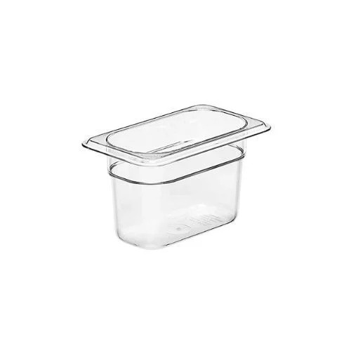 FOOD PAN 1/9 SIZE, 4" DEEP, CLEAR, CAMBRO