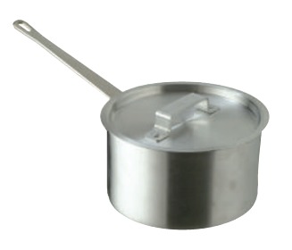 ALUMINIUM SAUCE PAN W/ COVER & 1 LONG HANDLE D20XH12.7CM, 4L