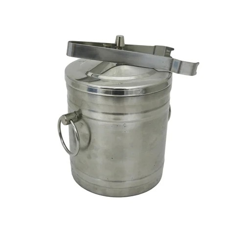 S/S INSULATED ICE BUCKET W/ TONGS, 1L