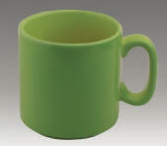 DURABLE WARE GREEN COFFEE MUG 10½OZ, 310CC, ROYAL WHITE