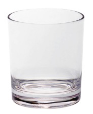 POLYCARBONATE STRAIGHT TUMBLER DOUBLE OLD FASHIONED GLASS D82XH95MM, 12OZ