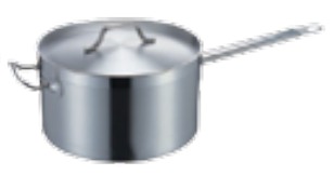 S/S SAUCE PAN D300XH180MM, W/ LUG & HANDLE, SANDWICH THERMORADIANT BOTTOM, & COVER