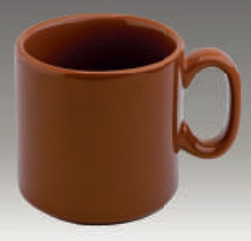 DURABLE WARE BROWN COFFEE MUG 10½OZ, 310CC, ROYAL WHITE