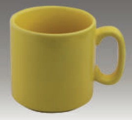 DURABLE WARE YELLOW COFFEE MUG 10½OZ, 310CC, ROYAL WHITE