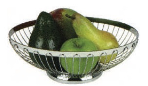 S/S BREAD/FRUIT BASKET OVAL 19X15CM